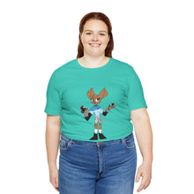 Load image into Gallery viewer, Unisex Jersey Short Sleeve Tee - Zippy: The Playful Puppet Mistress
