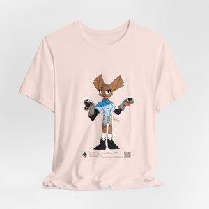 Unisex Jersey Short Sleeve Tee - Zippy: The Playful Puppet Mistress