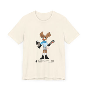 Unisex Jersey Short Sleeve Tee - Zippy: The Playful Puppet Mistress