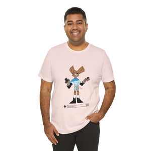 Unisex Jersey Short Sleeve Tee - Zippy: The Playful Puppet Mistress