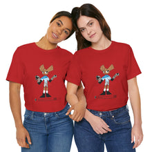 Load image into Gallery viewer, Unisex Jersey Short Sleeve Tee - Zippy: The Playful Puppet Mistress
