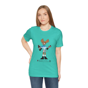 Unisex Jersey Short Sleeve Tee - Zippy: The Playful Puppet Mistress