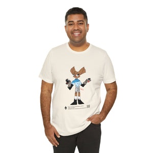 Unisex Jersey Short Sleeve Tee - Zippy: The Playful Puppet Mistress