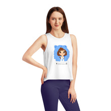 Load image into Gallery viewer, Women&#39;s Dancer Cropped Tank Top - The Enchanting Bear-Hooded Girl (LUNA)
