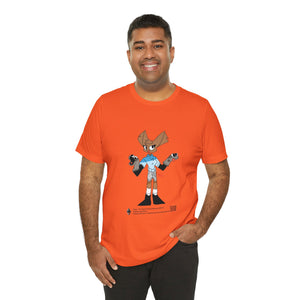 Unisex Jersey Short Sleeve Tee - Zippy: The Playful Puppet Mistress