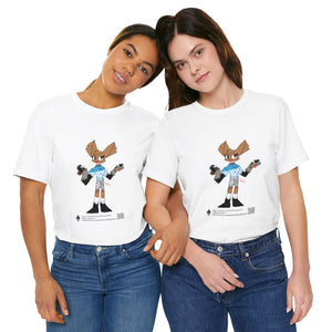 Unisex Jersey Short Sleeve Tee - Zippy: The Playful Puppet Mistress