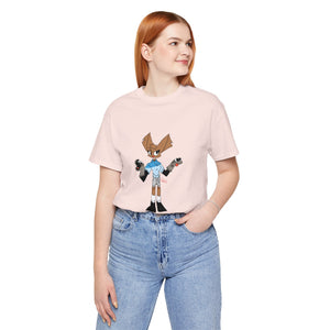 Unisex Jersey Short Sleeve Tee - Zippy: The Playful Puppet Mistress