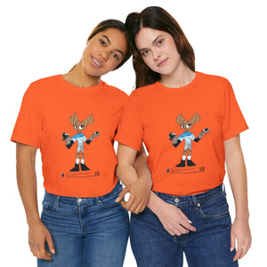 Unisex Jersey Short Sleeve Tee - Zippy: The Playful Puppet Mistress