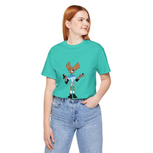 Load image into Gallery viewer, Unisex Jersey Short Sleeve Tee - Zippy: The Playful Puppet Mistress
