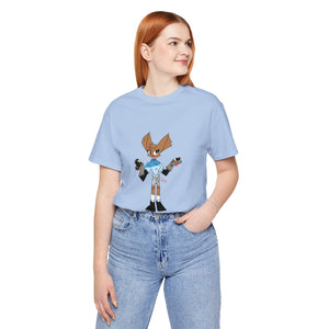 Unisex Jersey Short Sleeve Tee - Zippy: The Playful Puppet Mistress