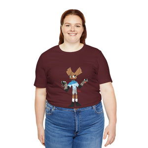 Unisex Jersey Short Sleeve Tee - Zippy: The Playful Puppet Mistress