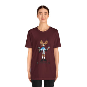 Unisex Jersey Short Sleeve Tee - Zippy: The Playful Puppet Mistress