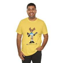 Load image into Gallery viewer, Unisex Jersey Short Sleeve Tee - Zippy: The Playful Puppet Mistress
