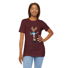 Load image into Gallery viewer, Unisex Jersey Short Sleeve Tee - Zippy: The Playful Puppet Mistress
