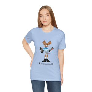 Unisex Jersey Short Sleeve Tee - Zippy: The Playful Puppet Mistress