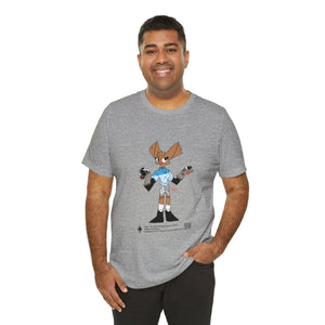 Unisex Jersey Short Sleeve Tee - Zippy: The Playful Puppet Mistress